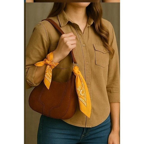 Green Yellow Orange Colorful Bandanas 21x21 Inch Square Western Style Scarves Se - Picture 9 of 10